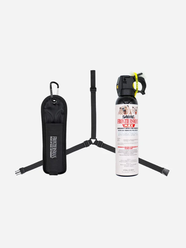 Gaz pieprzowy na niedźwiedzie SABRE + kabura 3v1