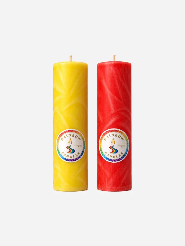 Naturalna świeca z wosku palmowego RAINBOW CANDLES