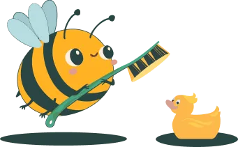 Pszczółka ze szczotką